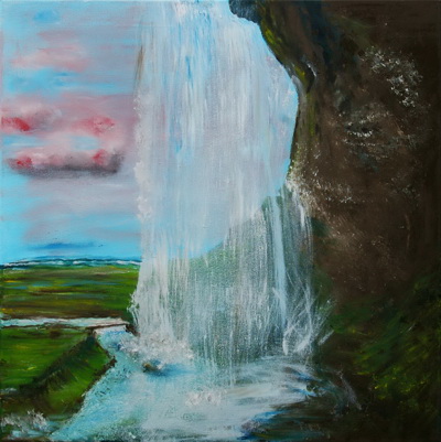 Juliane Loydolt, Blick durch den Wasserfall